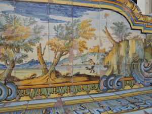 Jagdszene im Kreuzgang