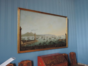 Gemälde mit Blick auf den Vesuv im Museum in Capodimonte