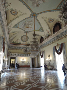 Saal im Museum in Capodimonte, dem ehemaligen Königspalast dort