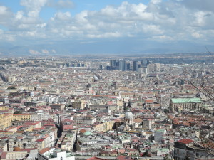 Aussicht vor dem Kloster San Martino auf Neapel